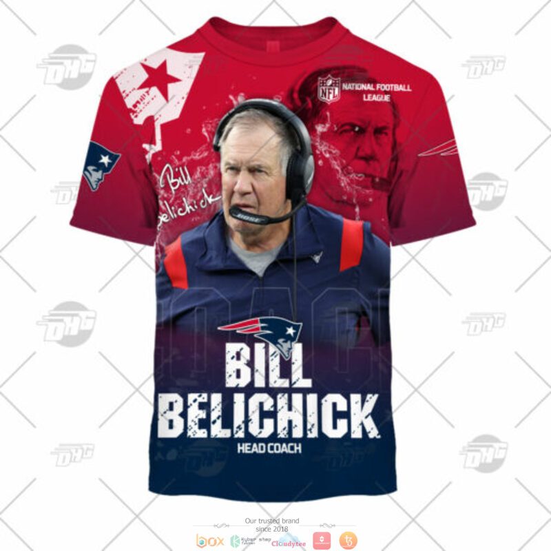 Personalized NFL Head Coach Bill Belichick New England Patriots jersey shirt, hoodie 3 Personalized NFL Head Coach Bill Belichick New England Patriots 3d shirt hoodie 1 2