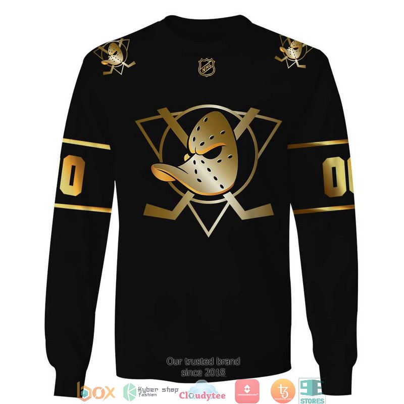Personalized NHL Anaheim Ducks black gold 3D Full Printing shirt, hoodie 5 Personalized NHL Anaheim Ducks black gold 3D Full Printing shirt hoodie 1 2 3 4