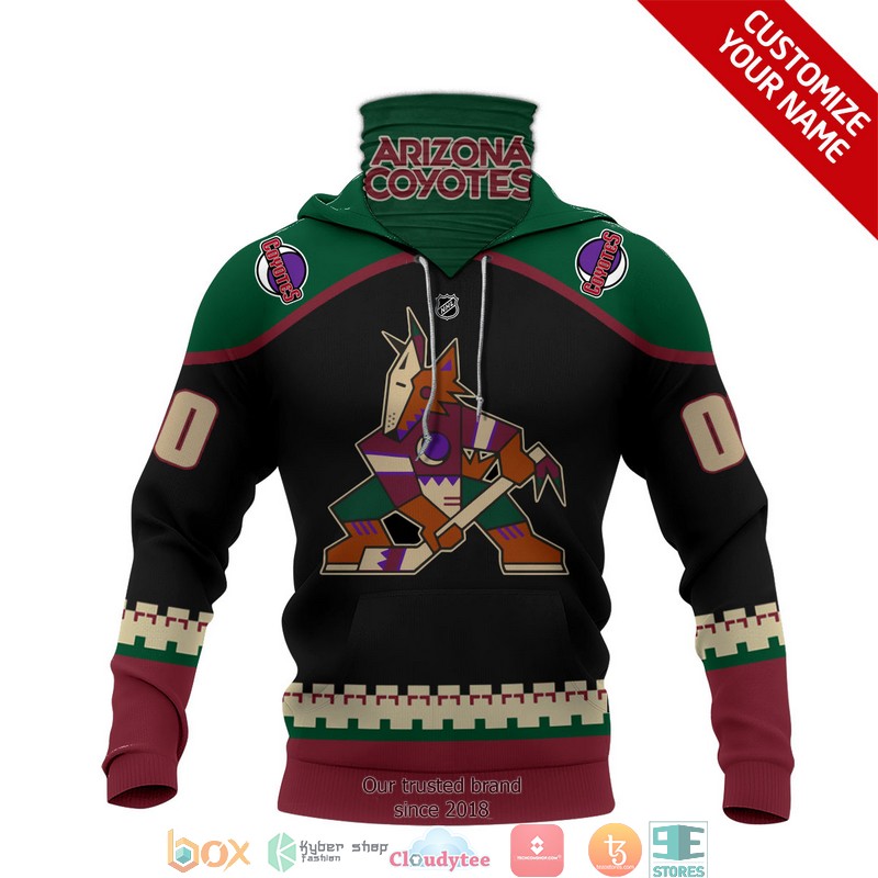 Personalized NHL Arizona Coyotes 3d hoodie mask 1