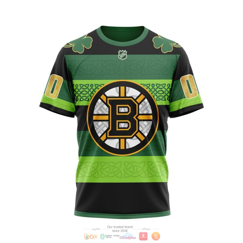 Personalized NHL Boston Bruins St Patrick Days Concepts 3d shirt hoodie 1 2 3 4 5