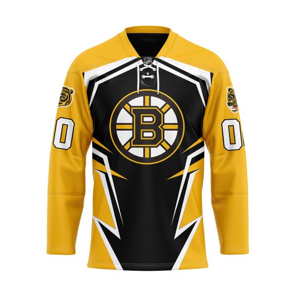 Personalized NHL Boston Bruins Yellow Hockey Jersey