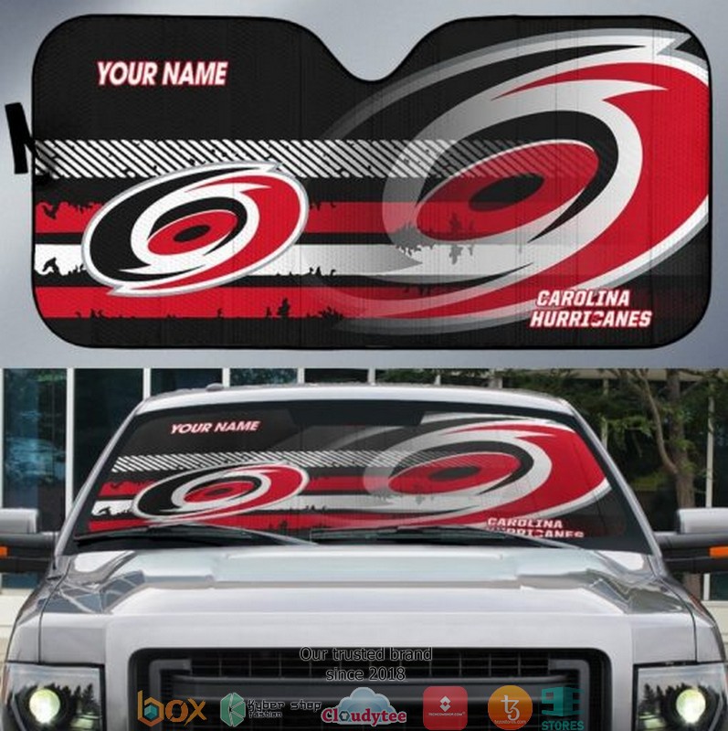 Personalized NHL Carolina Hurricanes Car Sunshade