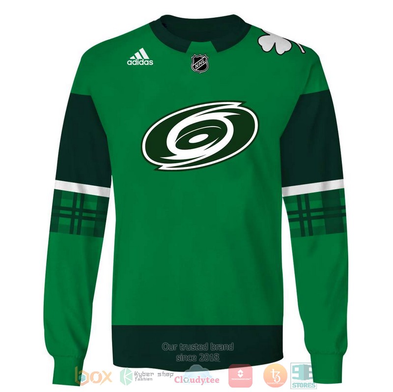NHL Carolina Hurricanes St Patrick's Day custom Personalized 3D hoodie, shirt 5 Personalized NHL Carolina Hurricanes St Patricks Day custom 3D shirt hoodie 1 2 3 4