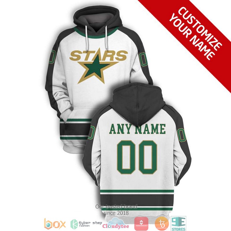 Personalized NHL Dallas Stars White 3D Full Printing shirt hoodie