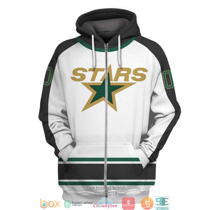 Personalized NHL Dallas Stars White 3D Full Printing shirt, hoodie 2 Personalized NHL Dallas Stars White 3D Full Printing shirt hoodie 1