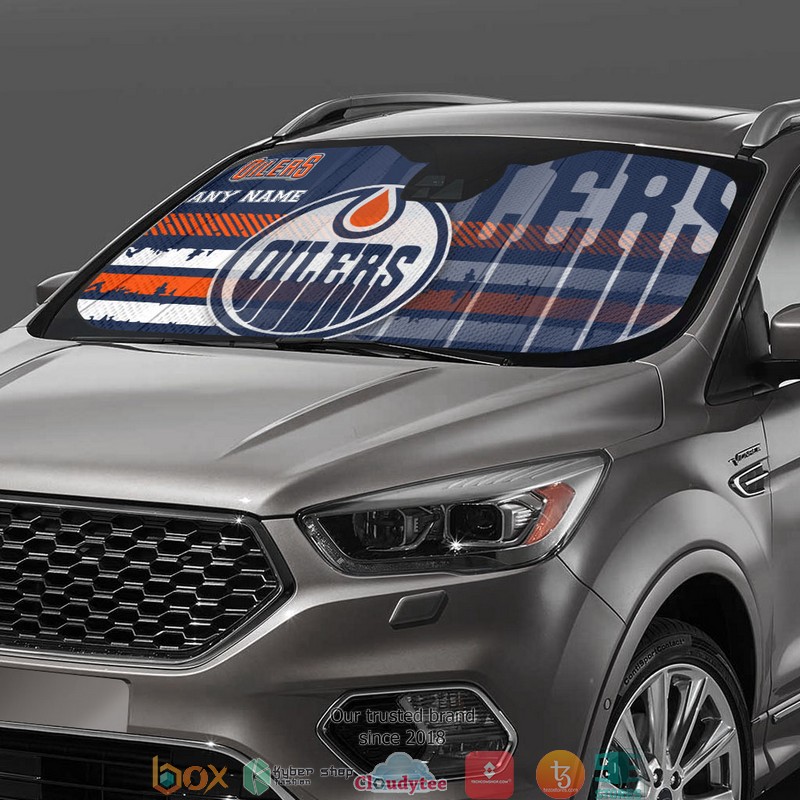 Personalized NHL Edmonton Oilers Car Sunshade 3 Personalized NHL Edmonton Oilers Car Sunshade 1 2