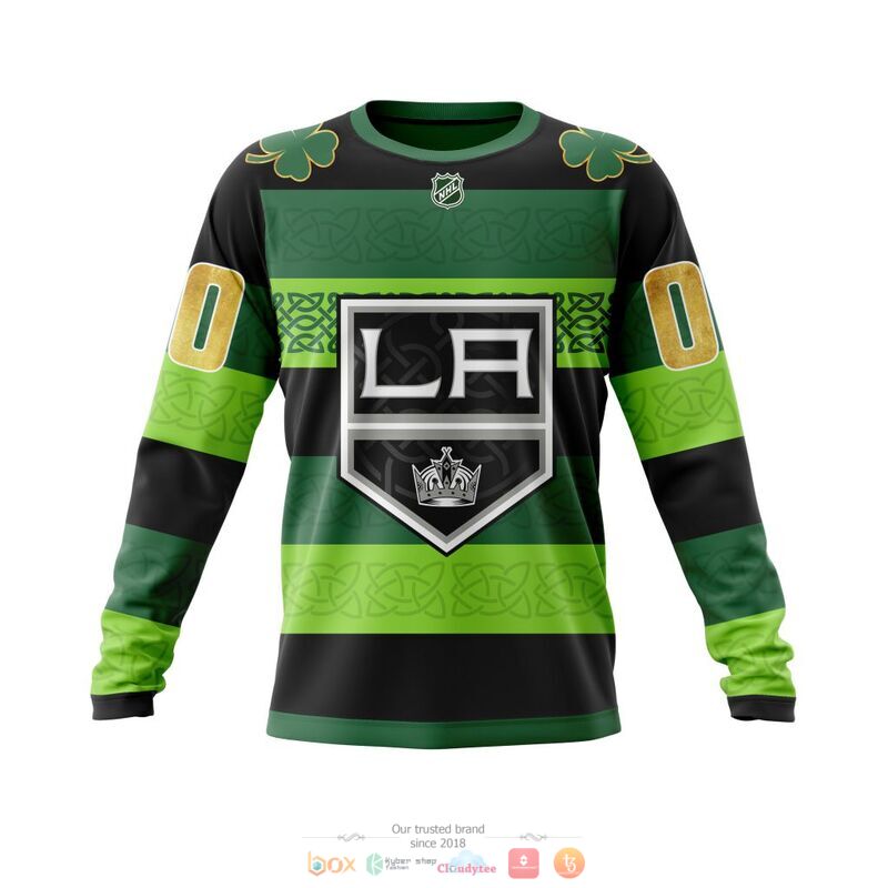 Personalized NHL Los Angeles Kings St Patrick Days Concepts 3d shirt hoodie 1 2 3