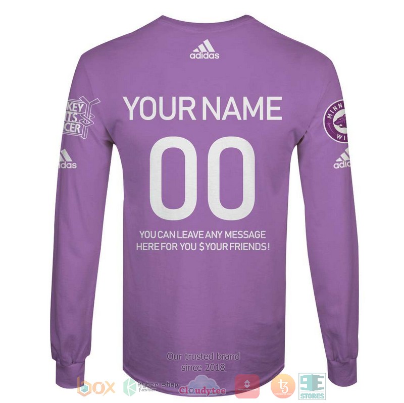 NHL Minnesota Wild Hockey Fights Cancer custom Personalized 3D hoodie, shirt 6 Personalized NHL Minnesota Wild Hockey Fights Cancer custom 3D shirt hoodie 1 2 3 4 5