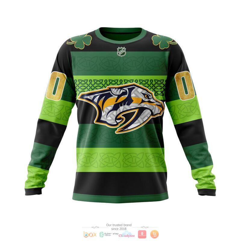 Personalized NHL Nashville Predators St Patrick Days Concepts 3d shirt hoodie 1 2 3