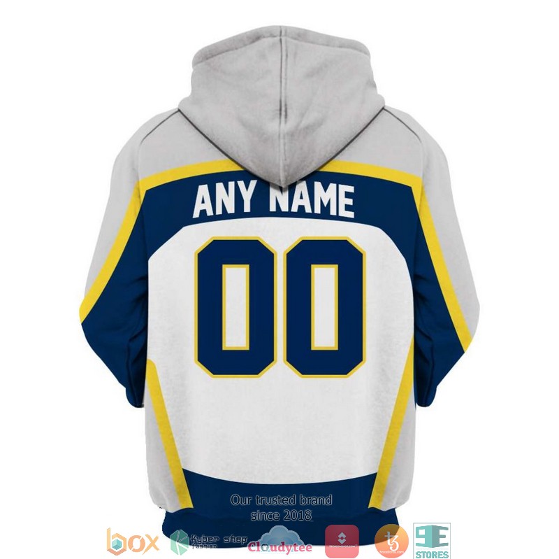 Personalized NHL Nashville Predators White blue 3D Full Printing shirt, hoodie 4 Personalized NHL Nashville Predators White blue 3D Full Printing shirt hoodie 1 2 3