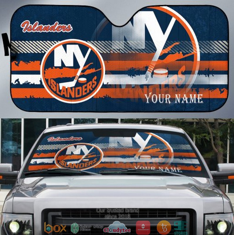 Personalized NHL New York Islanders Car Sunshade