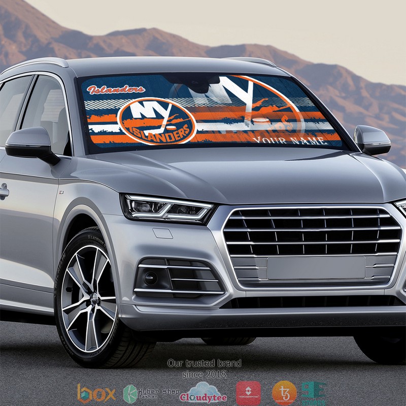 Personalized NHL New York Islanders Car Sunshade 4 Personalized NHL New York Islanders Car Sunshade 1 2 3