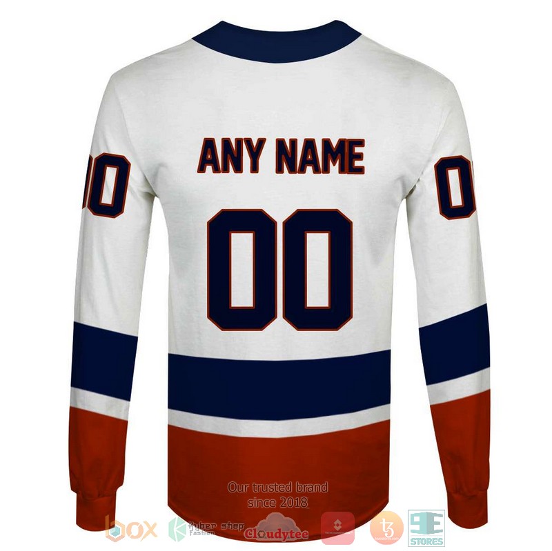 NHL New York Islanders white blue custom Personalized 3D hoodie, shirt 6 Personalized NHL New York Islanders white blue custom 3D shirt hoodie 1 2 3 4 5