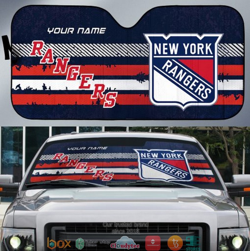 Personalized NHL New York Rangers Car Sunshade
