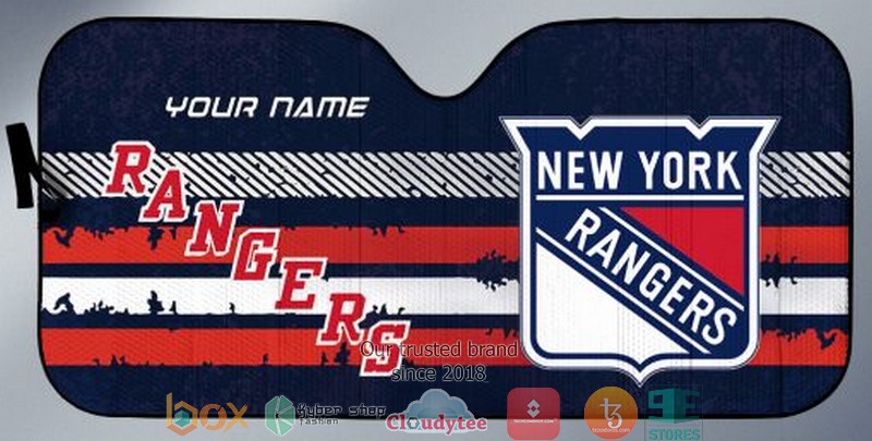 Personalized NHL New York Rangers Car Sunshade 1