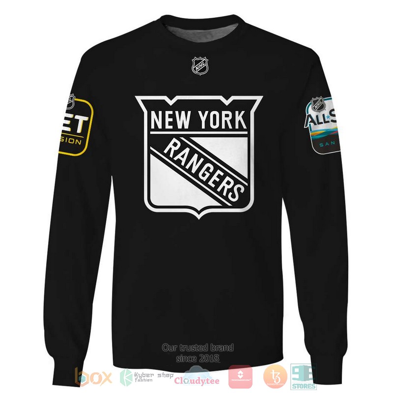 NHL New York Rangers custom Personalized black 3D hoodie, shirt 5 Personalized NHL New York Rangers custom black 3D shirt hoodie 1 2 3 4