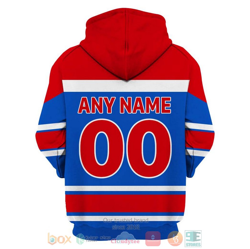 NHL New York Rangers custom Personalized red blue 3D hoodie, shirt 4 Personalized NHL New York Rangers custom red blue 3D shirt hoodie 1 2 3