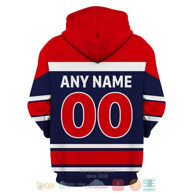 كعب ناعم NHL New York Rangers custom Personalized red dark blue 3D hoodie ... كعب ناعم