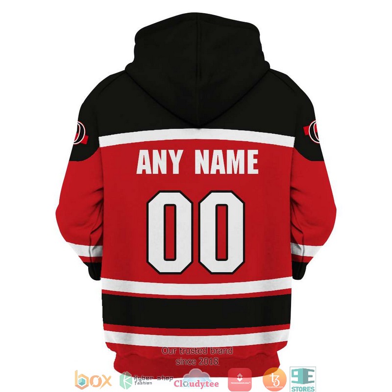 Personalized NHL Ottawa Senators A Red 3D Full Printing shirt hoodie 1 2 3