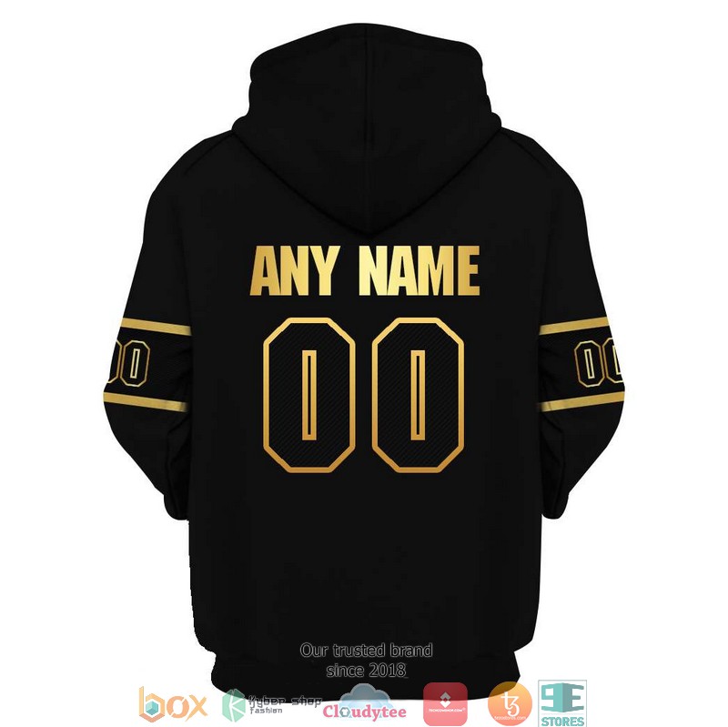 Personalized NHL Ottawa Senators Black gold 3D Full Printing shirt hoodie 1 2 3
