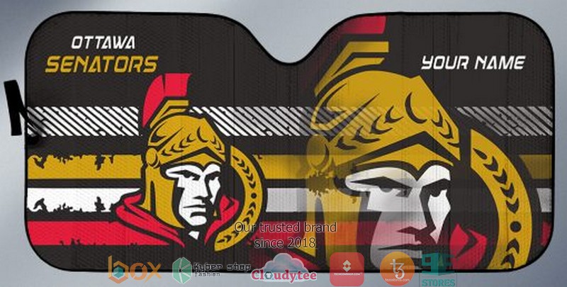 Personalized NHL Ottawa Senators Car sunshade 1