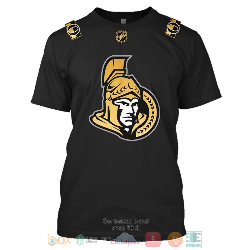 NHL Ottawa Senators black yellow custom Personalized 3D hoodie, shirt 7 Personalized NHL Ottawa Senators black yellow custom 3D shirt hoodie 1 2 3 4 5 6