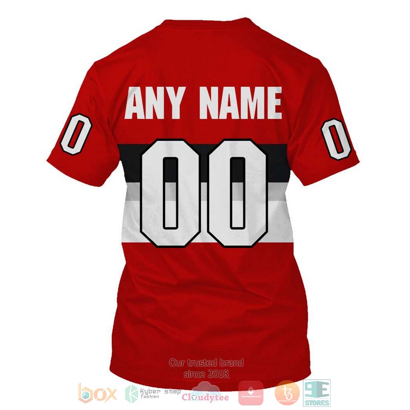 Personalized NHL Ottawa Senators custom red 3D shirt hoodie 1 2 3 4 5 6 7
