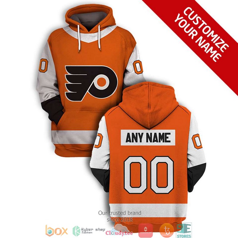 Personalized NHL Philadelphia Flyers Orange 3D Full Printing shirt hoodie