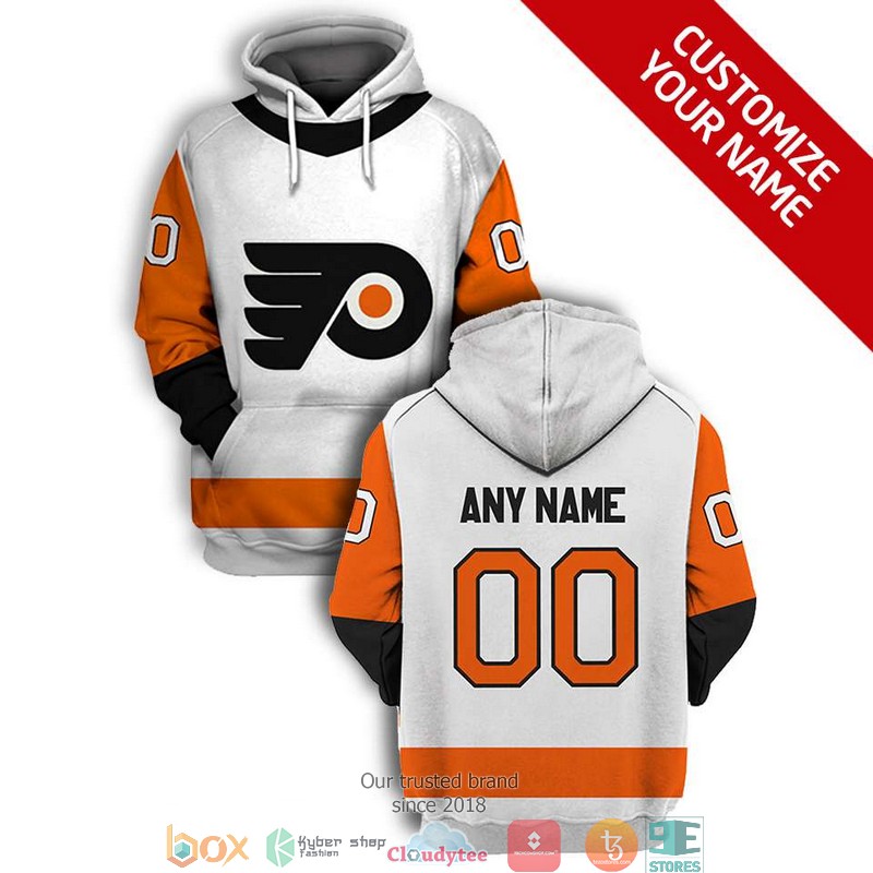 Personalized NHL Philadelphia Flyers Orange White 3D Full Printing Shirt, hoodie 5 Personalized NHL Philadelphia Flyers Orange White 3D Full Printing Shirt hoodie