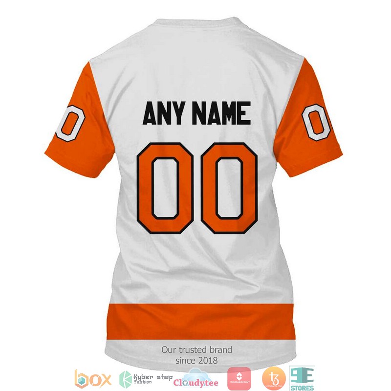 Personalized NHL Philadelphia Flyers Orange White 3D Full Printing Shirt hoodie 1 2 3 4 5 6 7