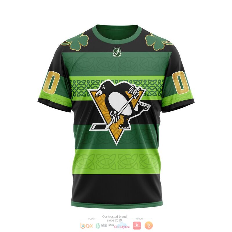 Personalized NHL Pittsburgh Penguins St Patrick Days Concepts 3d shirt hoodie 1 2 3 4 5