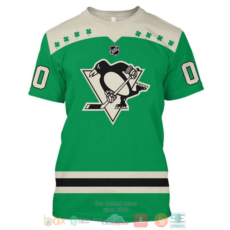 NHL Pittsburgh Penguins St Patrick's Day custom Personalized 3D hoodie, shirt 7 Personalized NHL Pittsburgh Penguins St Patricks Day custom 3D shirt hoodie 1 2 3 4 5 6