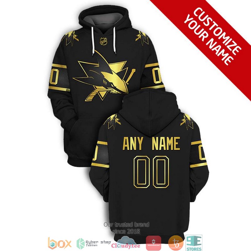 Personalized NHL San Jose Sharks Black gold 3D Full Printing shirt, hoodie 16 Personalized NHL San Jose Sharks Black gold 3D Full Printing shirt hoodie