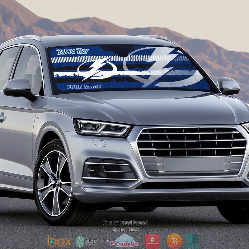 Personalized NHL Tampa Bay Lightning Car sunshade 3 Personalized NHL Tampa Bay Lightning Car sunshade 1 2