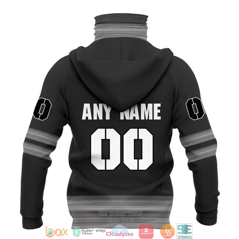 Personalized NHL Toronto Maple Leafs 100 years Black 3d hoodie mask 1 2