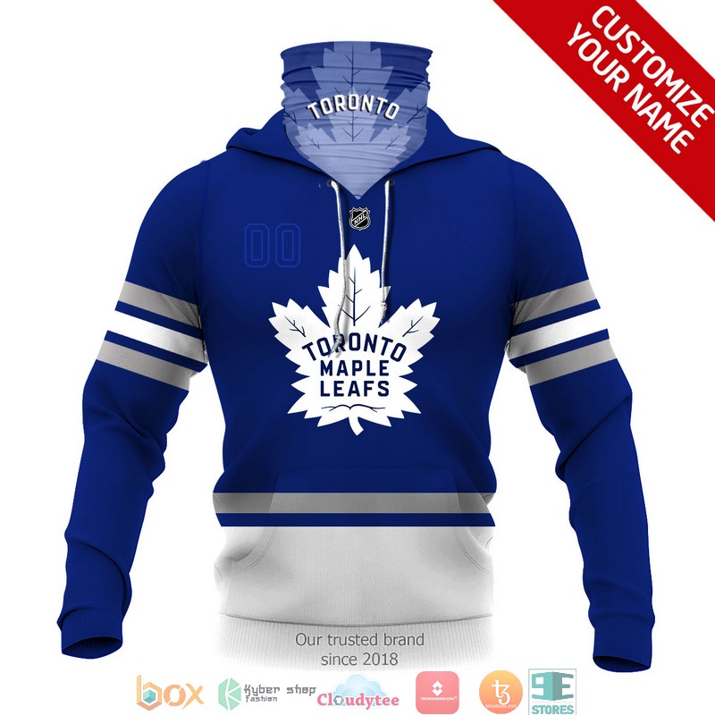 Personalized NHL Toronto Maple Leafs 3d hoodie mask 1