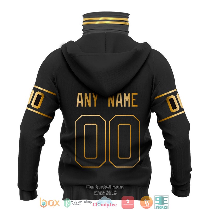 Personalized NHL Toronto Maple Leafs Black gold 3d hoodie mask 1 2