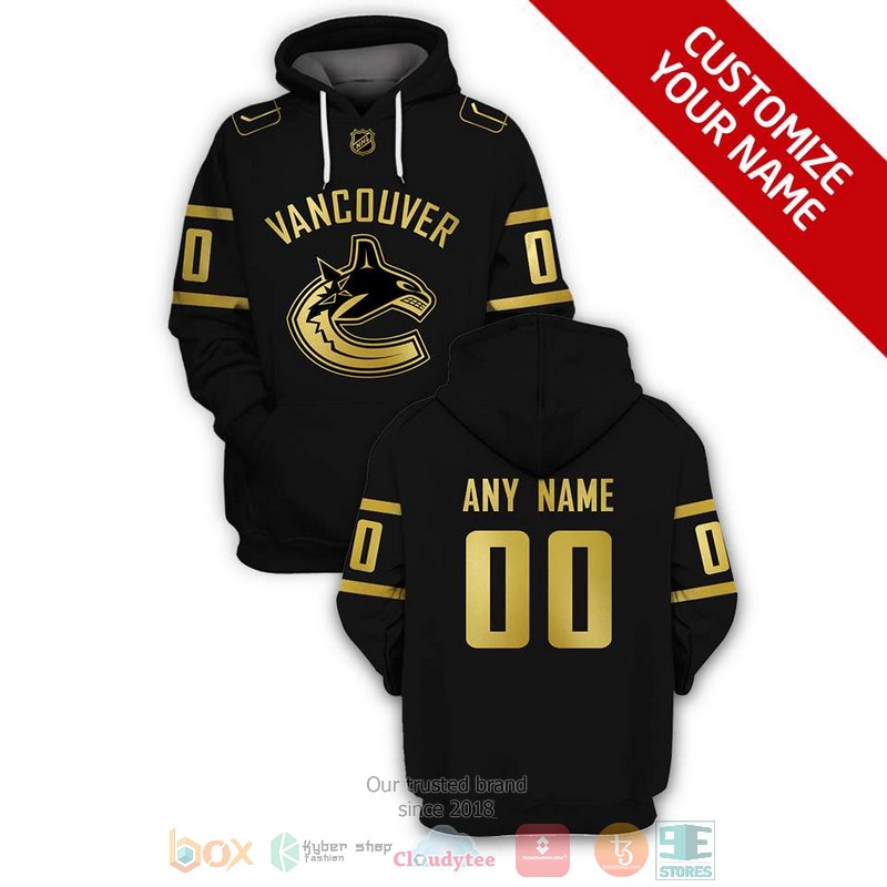 NHL Vancouver Canucks custom Personalized black 3D hoodie, shirt 6 Personalized NHL Vancouver Canucks custom black 3D shirt hoodie