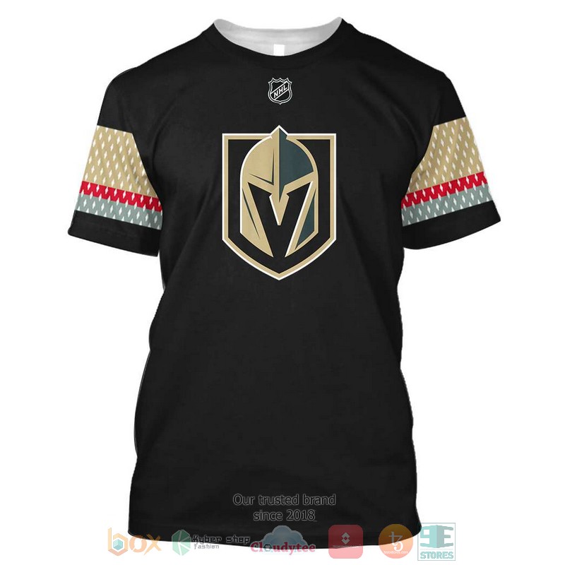 NHL Vegas Golden Knights black custom Personalized 3D hoodie, shirt 7 Personalized NHL Vegas Golden Knights black custom 3D shirt hoodie 1 2 3 4 5 6