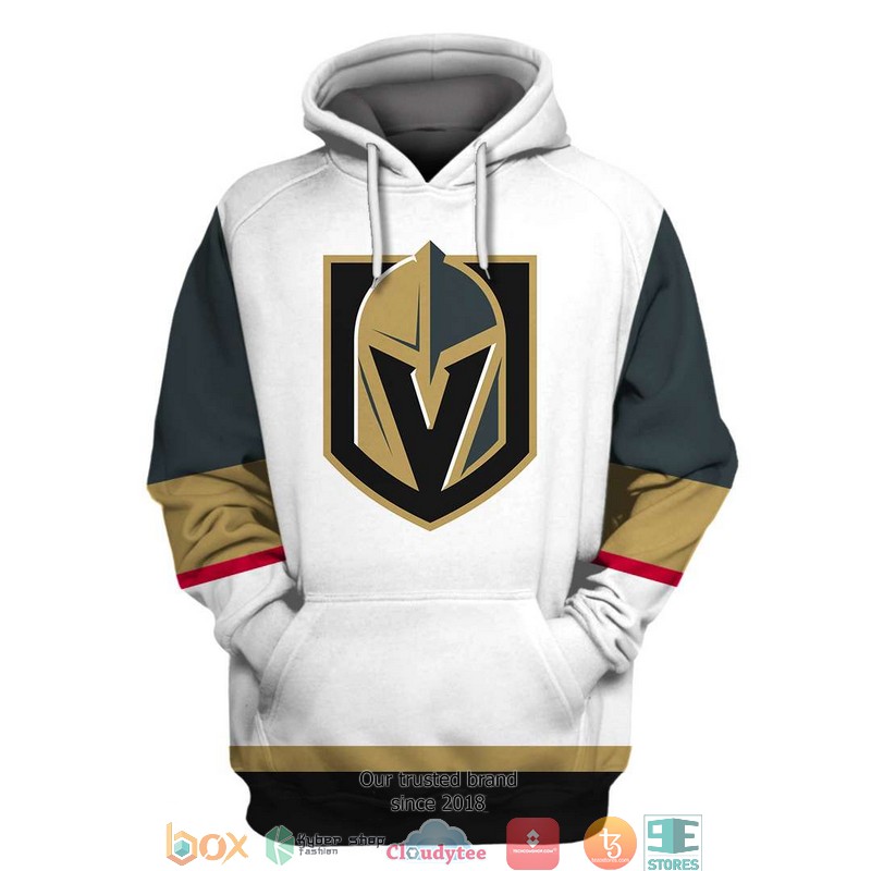 Personalized NHL Vegas Golden Knights white 3D Full Printing shirt hoodie 1 2