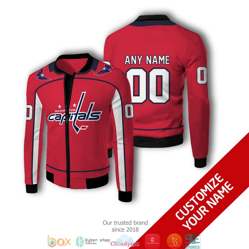 Personalized NHL Washington Capitals 3D Full Printing bomber jacket