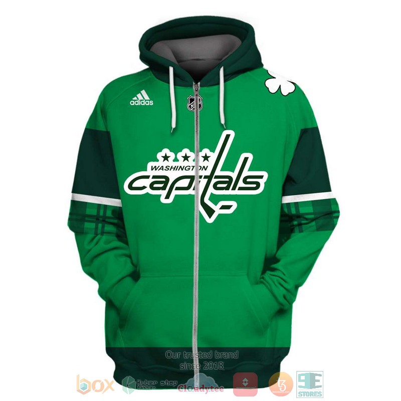 NHL Washington cap hatitals St Patrick's Day custom Personalized 3D hoodie, shirt 2 Personalized NHL Washington Capitals St Patricks Day custom 3D shirt hoodie 1
