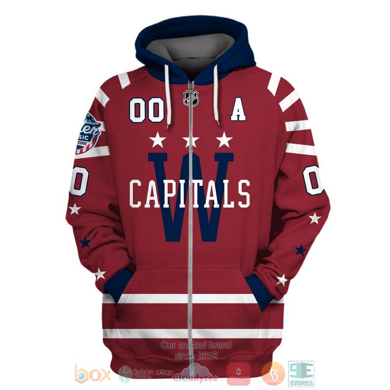NHL Washington cap hatitals dark red custom Personalized 3D hoodie, shirt 2 Personalized NHL Washington Capitals dark red custom 3D shirt hoodie 1