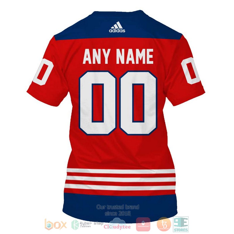 Personalized NHL Washington Capitals red blue custom 3D shirt hoodie 1 2 3 4 5 6 7