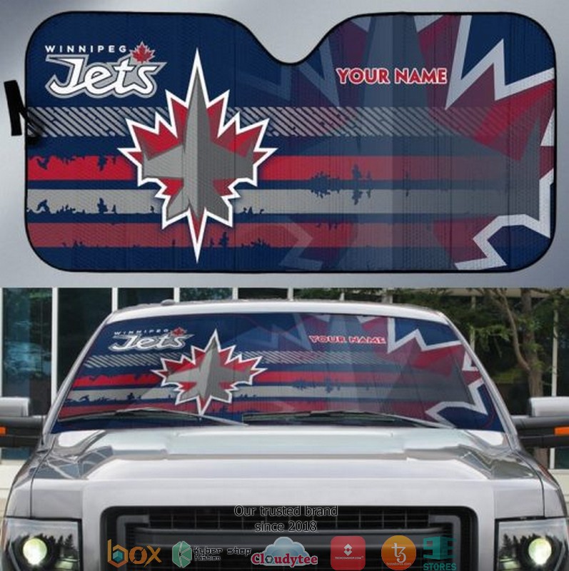 Personalized NHL Winnipeg Jets Car Sunshade