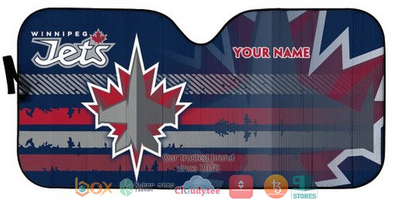 Personalized NHL Winnipeg Jets Car Sunshade 1