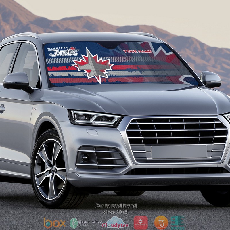 Personalized NHL Winnipeg Jets Car Sunshade 3 Personalized NHL Winnipeg Jets Car Sunshade 1 2