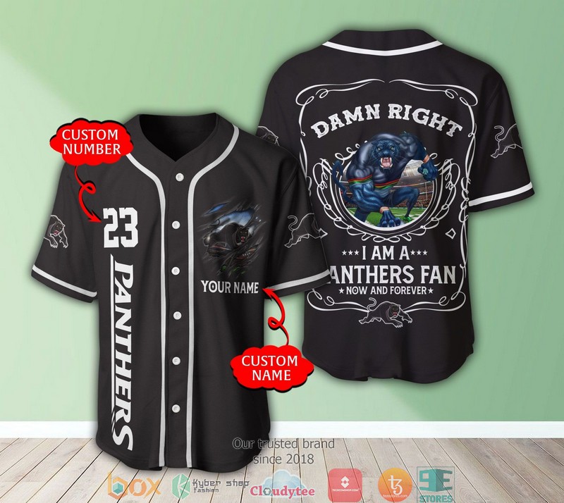 Personalized NRL Penrith Panthers I Am A Panthers Fan Baseball Jersey 1 Personalized NRL Penrith Panthers I Am A Panthers Fan Baseball Jersey