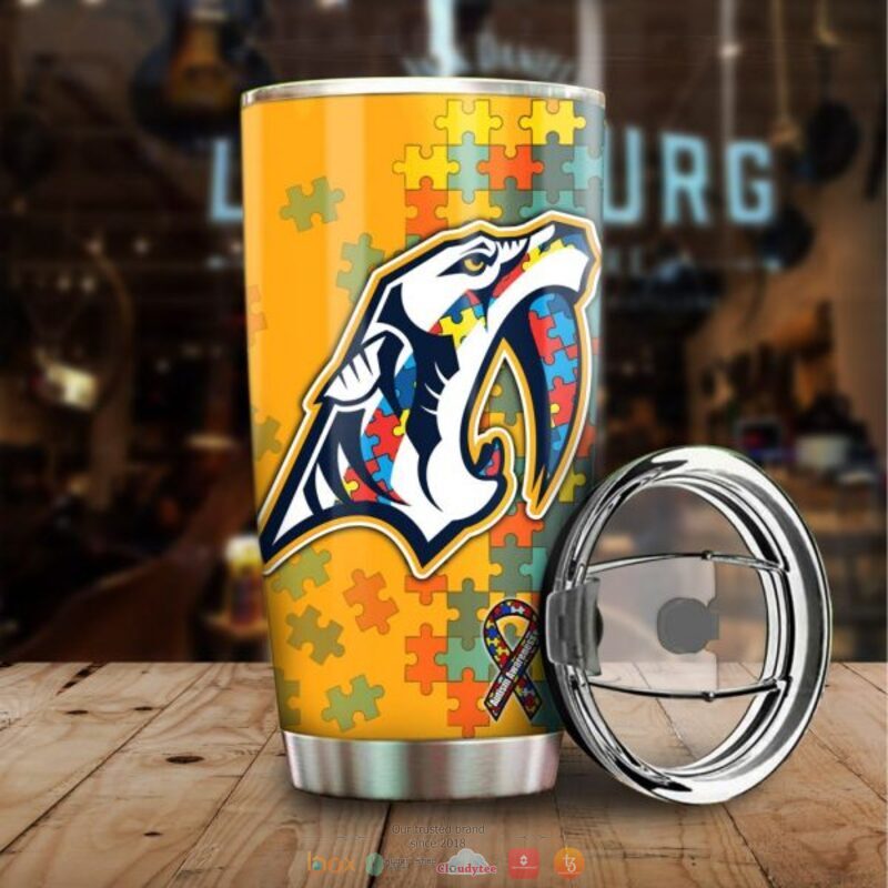 Personalized Nashville Predators Autism Awareness Tumbler 8 Personalized Nashville Predators Autism Awareness Tumbler