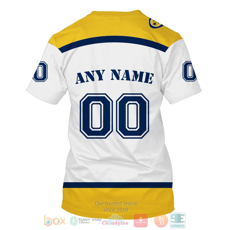HOT Nashville Predators NHL Personalized custom white yellow 3D shirt, hoodie 7 Personalized Nashville Predators NHL custom white yellow 3D shirt hoodie 1 2 3 4 5 6